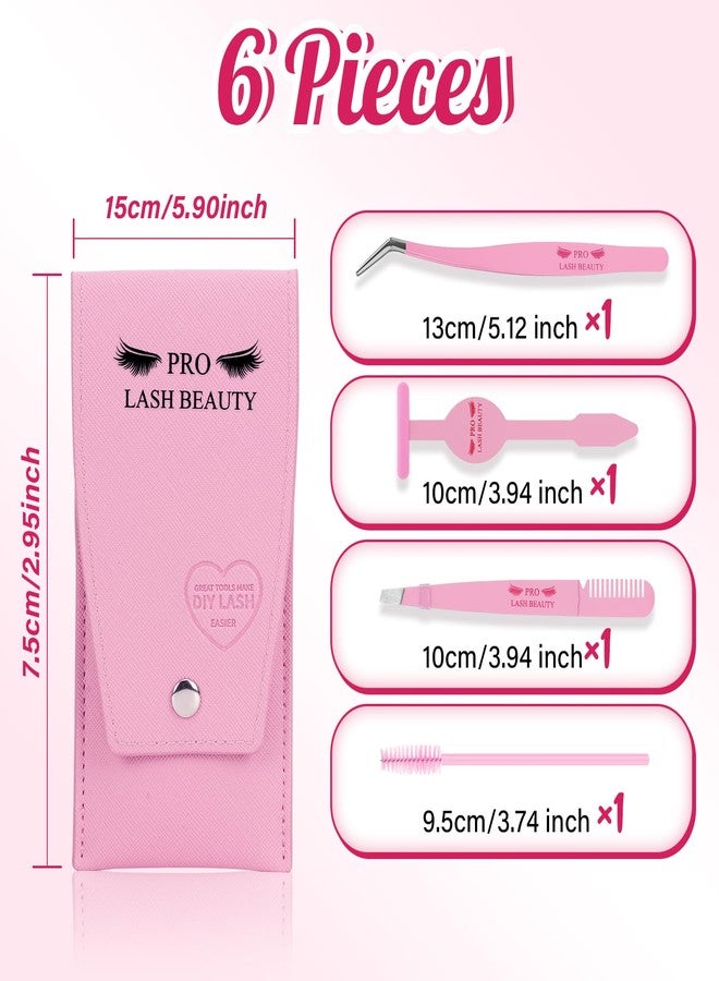 PRO LASHBEAUTY Lash Applicator Tool DIY Eyelash Extension Tweezers Kit Eyelash Applicator Tool (3 pcs) - Image 2