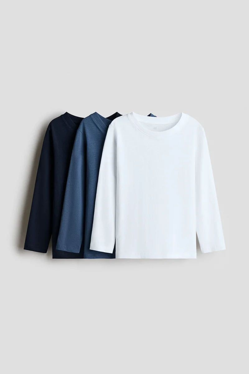 H&M 3-pack cotton tops
