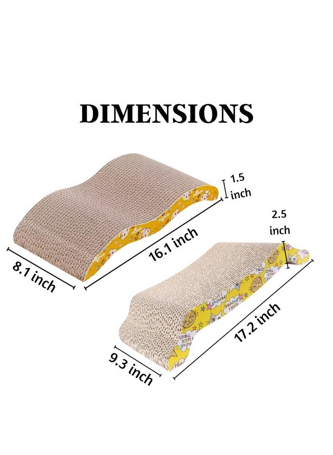 عمود خدش للقطط 2 في 1 - (كسارة + جسر) | عمود خدش من الورق المقوى المموج مع عشبة النعناع البري للقطط والقطط الصغيرة داخل المنزل | حماية للأثاث، تصميم متين - Image 2