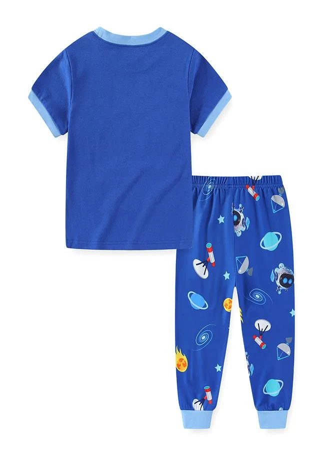 babyqlo Robot Heroes in Outer Space Pajama Set