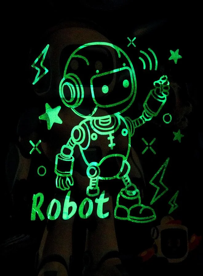 babyqlo Robot Heroes in Outer Space Pajama Set