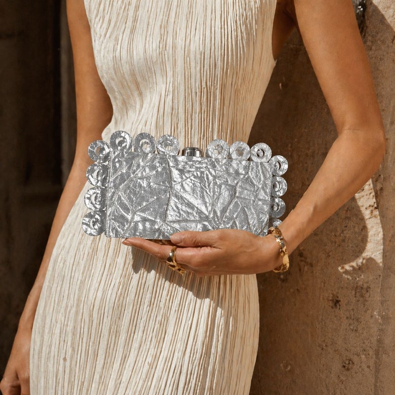 Women's Round Acrylic Evening Shoulder Bag - Image 2
