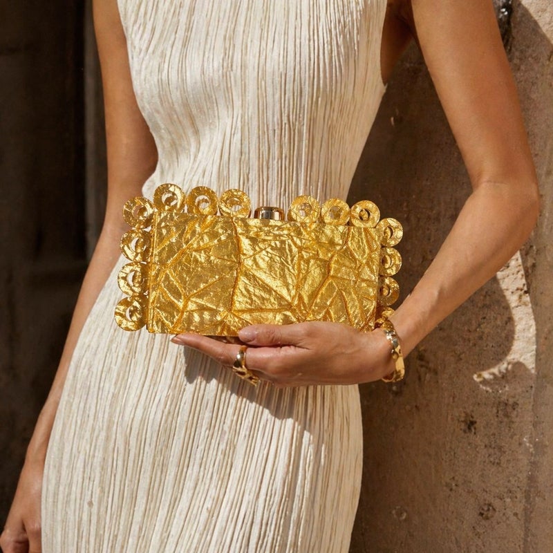 Women's Round Acrylic Evening Shoulder Bag - Image 1