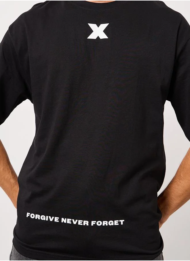 ستايلي Minimal Graphic Oversized Pure Cotton T-Shirt