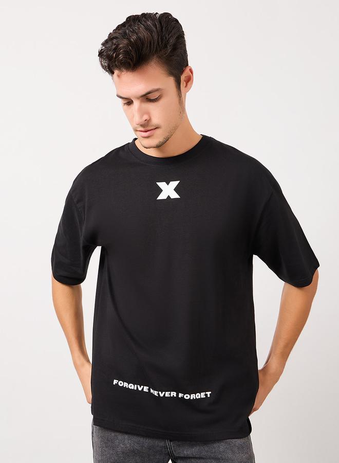 Styli Minimal Graphic Oversized Pure Cotton T-Shirt - Image 1
