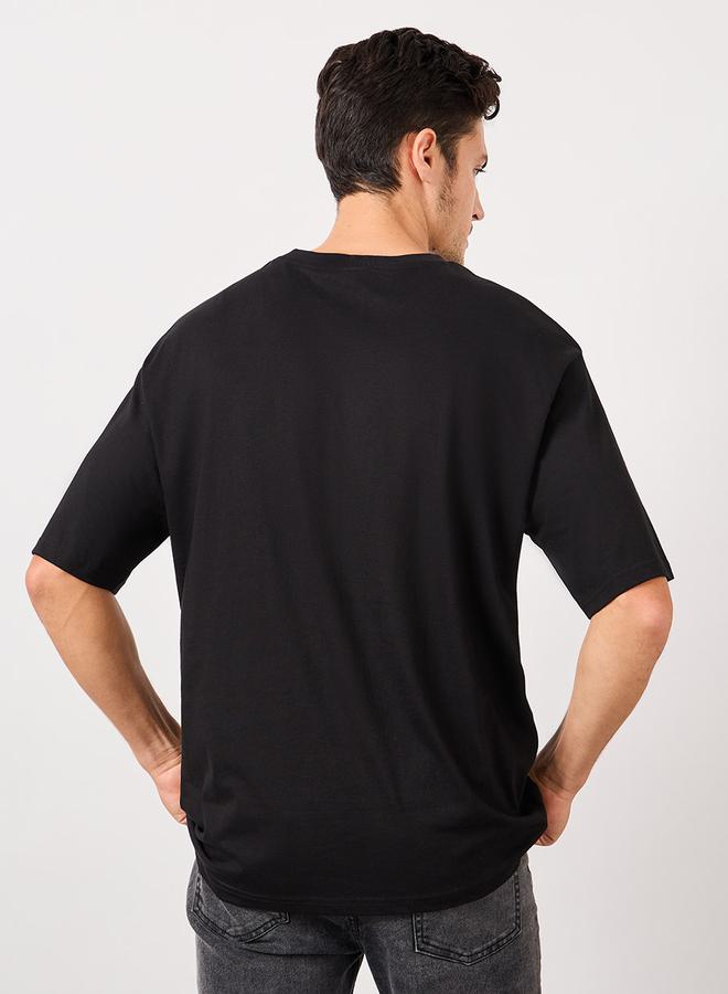 Styli Minimal Graphic Oversized Pure Cotton T-Shirt - Image 4