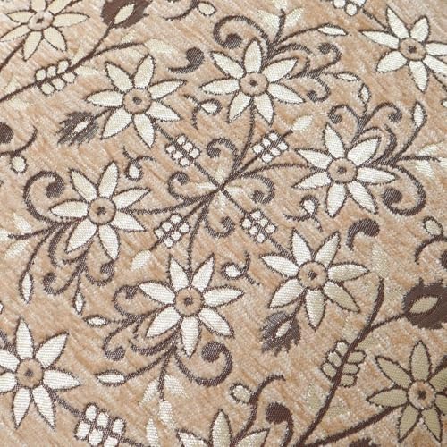 HOMECROWN Velvet Cushion Covers Set of 5 – 16x16 Inches, Embroidered Sofa Pillow Covers for Home, Living Room & Bedroom (Beige) - Image 3