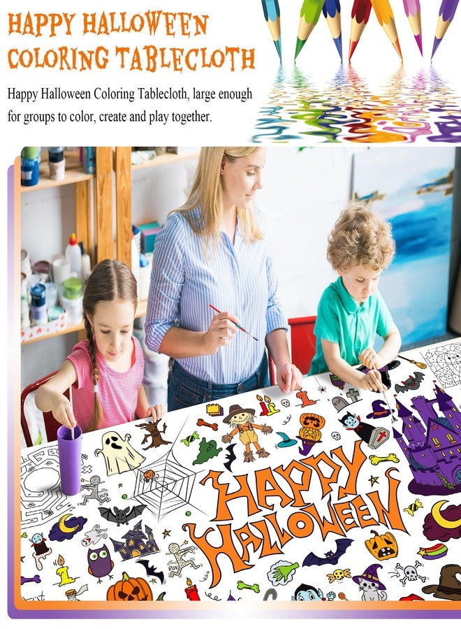 Yuronam Halloween Giant Coloring Poster 30 x 72 Inches Large Coloring Halloween Activity Drawing Paper for Kids School Home Party Supplies Decoration - Image 4
