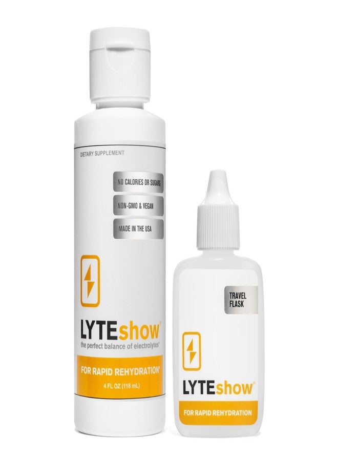 LyteLine LyteShow - Electrolyte Drops for Rapid Rehydration + Digestion + Brain + Energy + Immunity | No Sugar | Trace Minerals | Unflavored, Subtle Mineral Taste - 40 Servings (Magnesium, Potassium, Zinc) - Image 1
