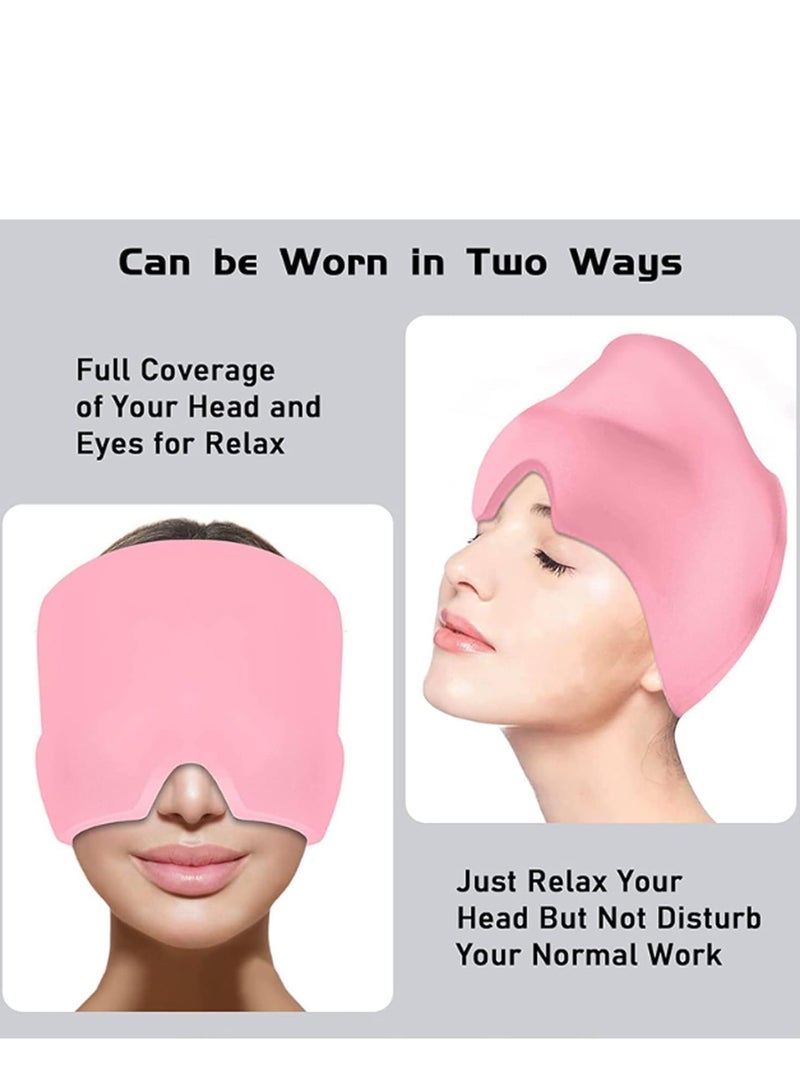 Plan A Elastic Headache Hat, Migraine Relief and Tension Hat, Reusable Ice Gel Cap, One Size Fits All Cooling and Warming Pad for Headaches, Swelling, Sinus, Stress (Black) - Image 4