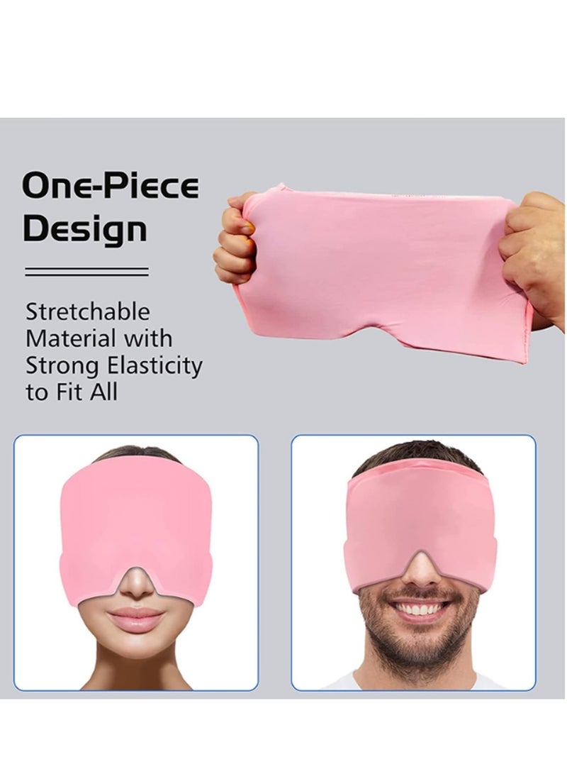 Plan A Elastic Headache Hat, Migraine Relief and Tension Hat, Reusable Ice Gel Cap, One Size Fits All Cooling and Warming Pad for Headaches, Swelling, Sinus, Stress (Black) - Image 5