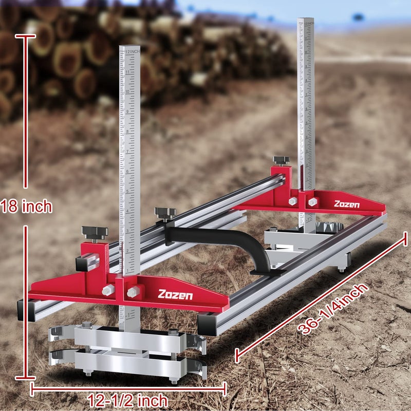 Zozen Chainsaw Mill, Portable Sawmill - Can be Assembled into 3 sizes for Independent Use, Suitable for 14-36 inches Planking Milling Bar, A Flexible Cutting Guide System for Builders and Woodworkers. - Image 3