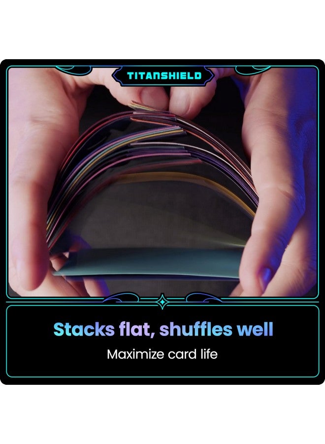 TitanShield (150 Sleeves/Red Standard Size Board Game Trading Card Sleeves Deck Protector Compatible With Pokemon, Mtg Magic The Gathering - Image 5
