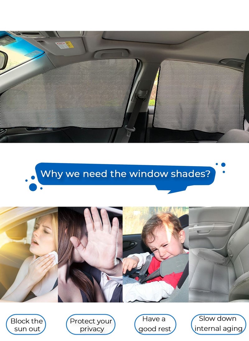 MERTTURM - MERTTURM Car Side Window Shades for Baby, Car Sun Shades Magnetic Curtain, 2 PACK Car Window Blinds for Kids & Pets, Blocks UV Rays, Universal Easy Fit Front Seat - Image 1