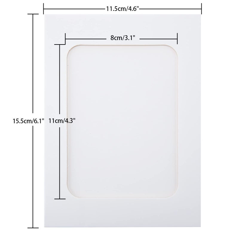 Anwyll Paper Picture Frames 4""x6"" 30 Pcs White Paper Photo Frames Cardboard Picture Frames with Clips and Strings DIY Clip Photo Holders Photo Hanging Display Kit Wall Decor for Home Party Office - Image 2