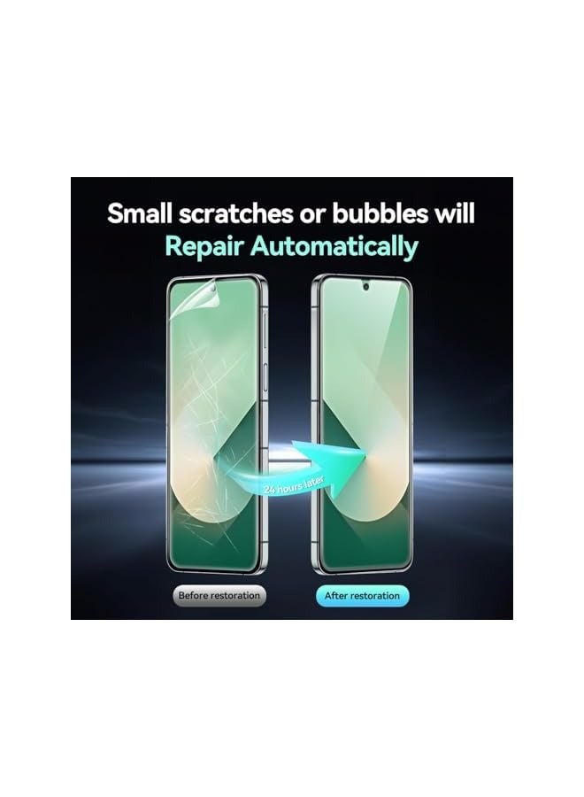 PROMASS 6 in 1 Screen Protector Compatible with Galaxy Z Flip 6-2 Pack Front Tempered Glass Screen Protector + 2 Pack Inside TPU Screen Protector+2 Pack Camera Lens Protector - Image 4