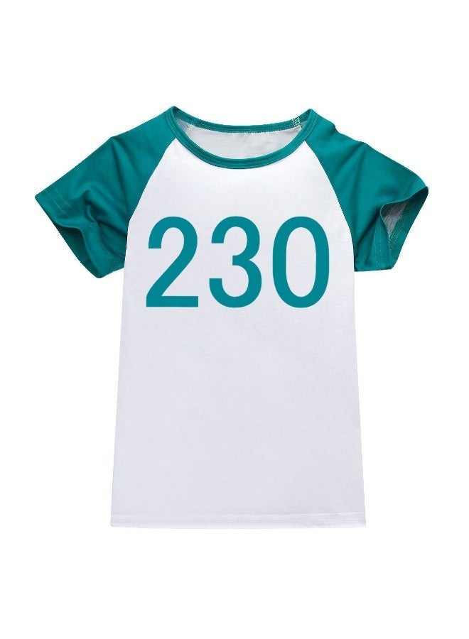 Squid Game Cosplay Costume 230 Tracksuit Jacket T-shirt Pants Suit Kids Sweatshirt Hallowee - Image 4