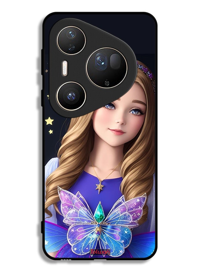 Tolwak Huawei Pura 80 Ultra Protective Case Cover Cute Butterfly Girl - Image 1