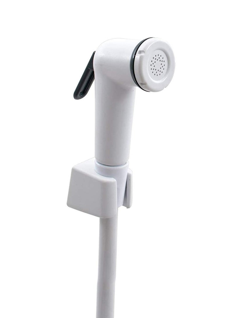 SAAM S.A.A.M Toilet Bidet Spray Shattaf With Hose And Hook Complete Set White 80 x 200centimeter - Image 3