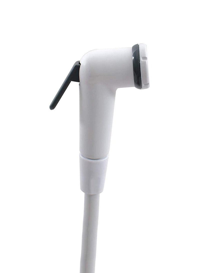 SAAM S.A.A.M Toilet Bidet Spray Shattaf With Hose And Hook Complete Set White 80 x 200centimeter - Image 4