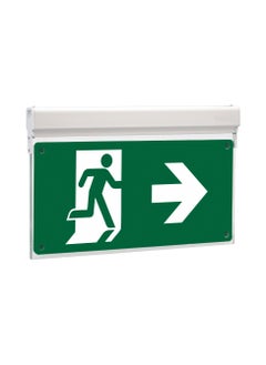 Olympia Olympia Emergency Luminar Eco Light Illuminated Safety Sign Side Arrow MLD-34D/W  - Image 1