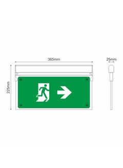 Olympia Olympia Emergency Luminar Eco Light Illuminated Safety Sign Side Arrow MLD-34D/W  - Image 2