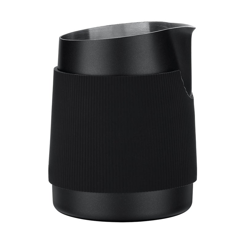 Normcore Normcore Handleless Milk Frothing Jug Milk Pitcher 152 oz Milk Frother Steamer Cup Stainless Steel Espresso Cup Sharp Spout Black 450 ml 