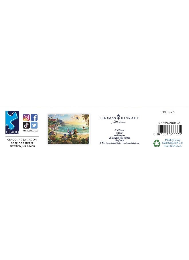 Ceaco Ceaco - Thomas Kinkade - Disney - Lilo and Stitch - 1000 Piece Jigsaw Puzzle  - Image 4