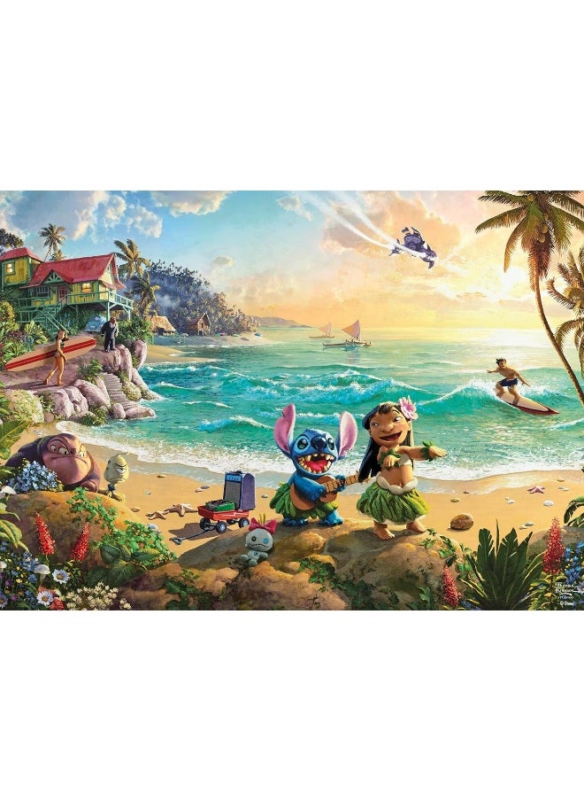 Ceaco Ceaco - Thomas Kinkade - Disney - Lilo and Stitch - 1000 Piece Jigsaw Puzzle  - Image 3