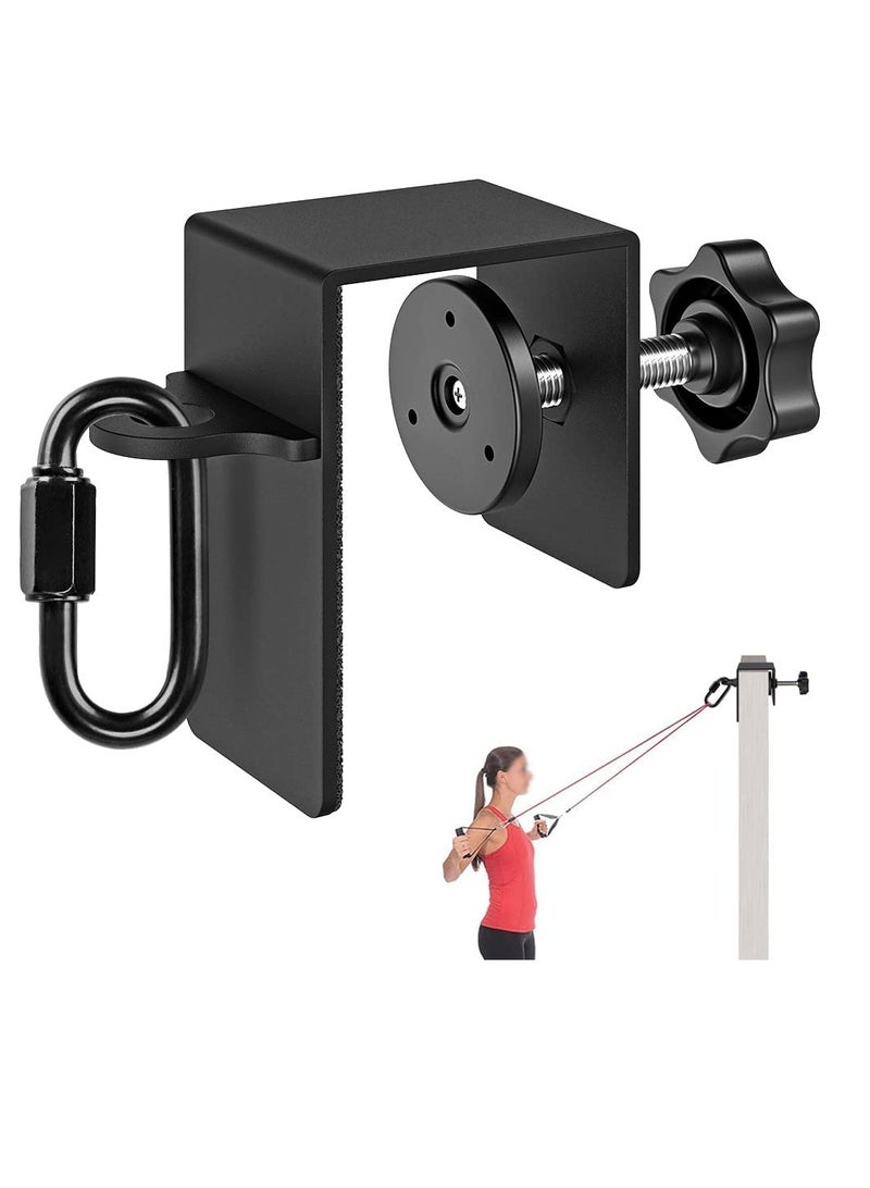 SYOSI مرفق باب ثقيل للتحمل لأشرطة المقاومة تمارين صالة رياضية منزلية مرفق تثبيت الباب مرفقات لتدريب وزن الجسم تمارين القوة التدريب التعليقي والعلاج الطبيعي - Image 1