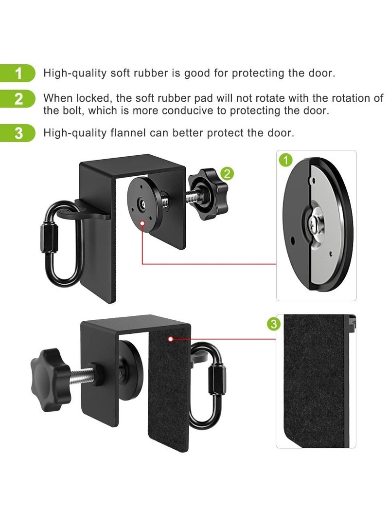 SYOSI مرفق باب ثقيل للتحمل لأشرطة المقاومة تمارين صالة رياضية منزلية مرفق تثبيت الباب مرفقات لتدريب وزن الجسم تمارين القوة التدريب التعليقي والعلاج الطبيعي - Image 2