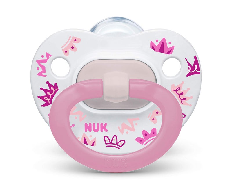 NUK Comfy Orthodontic Pacifiers, Pink Assorted, 18-36 Months, 2 Count - Image 3