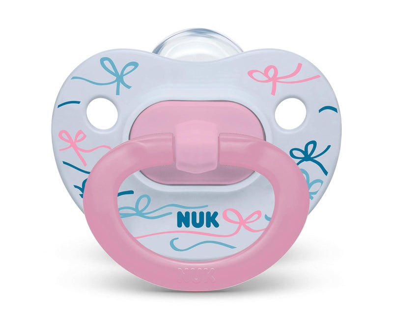 NUK Comfy Orthodontic Pacifiers, Pink Assorted, 18-36 Months, 2 Count - Image 4
