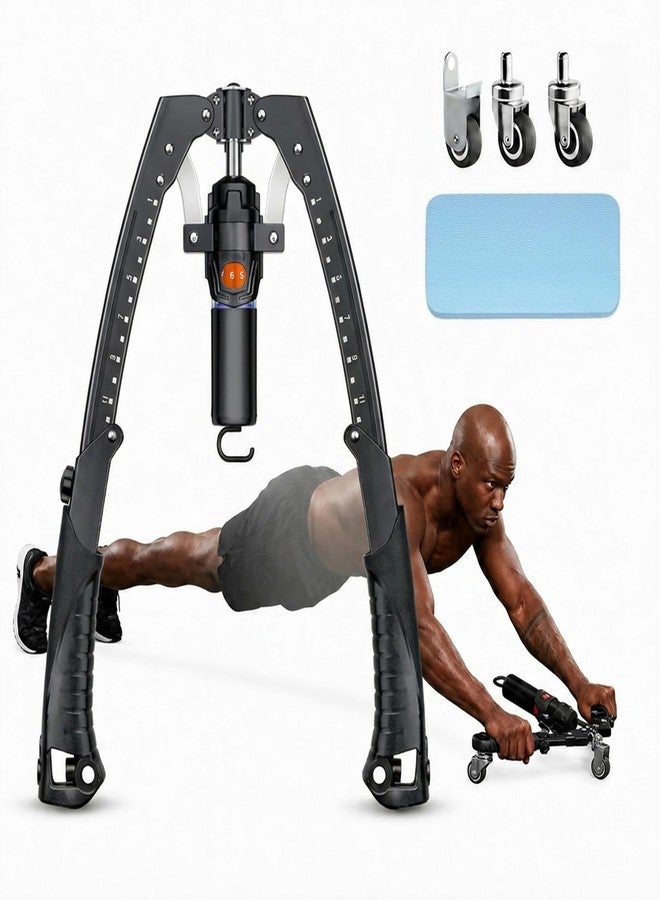 RFAIKA Arm Exercise Equipment Chest Workout - Hydraulic Power Twister 10 Gears Adjustable 22-440lbs,Thick Steel Wear-Resistant, Non-Slip Handle PU Rubber, Workout Equipment Home Gym for Men and Women (Black) - Image 1