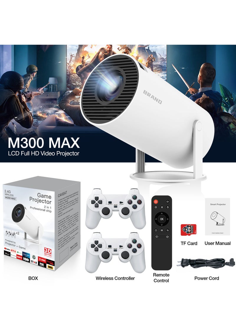 VICTGOAL - Mini Portable Projector 5G Wifi 6 Android 11, Mini Projector Support 4K/Auto Keystone, Home Theater Compatible with iOS/Android Phone Smart Projector with Google apps (With Games) - Image 1