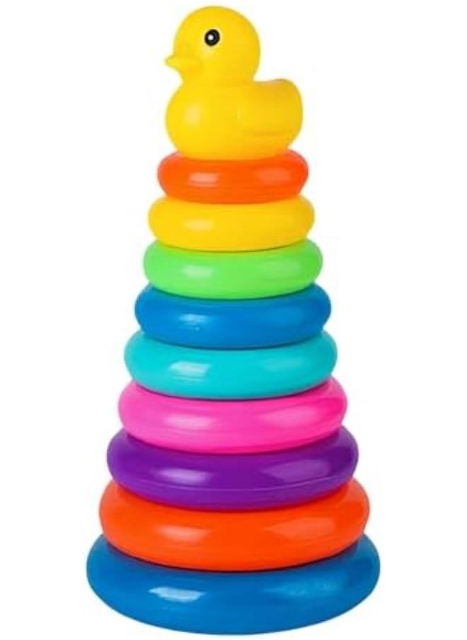 Generic Colorful Stacking Rings for Babies & Toddlers - Sensory Play Set Rainbow Stacking Toy - Baby Play with learning 