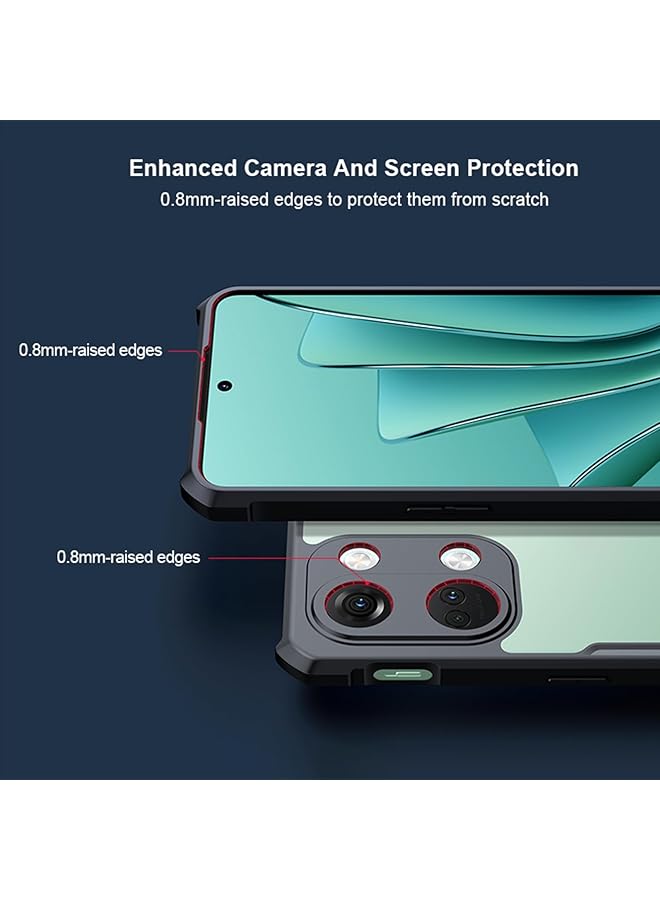 إيروريكس جراب لهاتف Vivo Y36 5G مصنوع من مادة TPU المقاومة للصدمات مع حماية عدسة الكاميرا، غطاء خلفي أسود شفاف مضاد لبصمات الأصابع، جراب هاتف نحيف مضاد للاصفرار مقاس 6.64 بوصة - Image 3