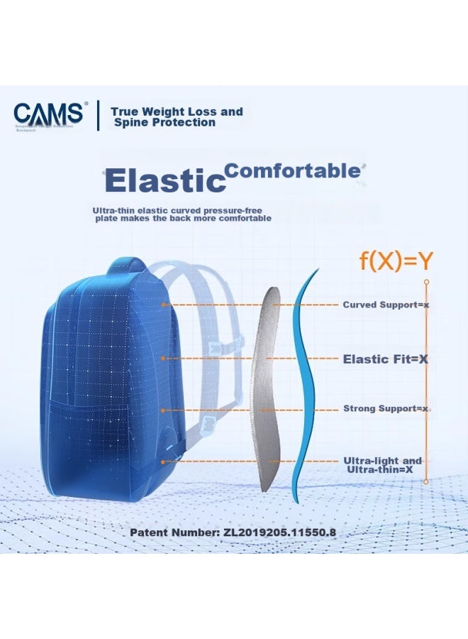 Cams2.0 Yun Gan - Suspended Weight-reducing Backpack For Grades 1-4, 22ls08701s, Planet Blue - Image 4