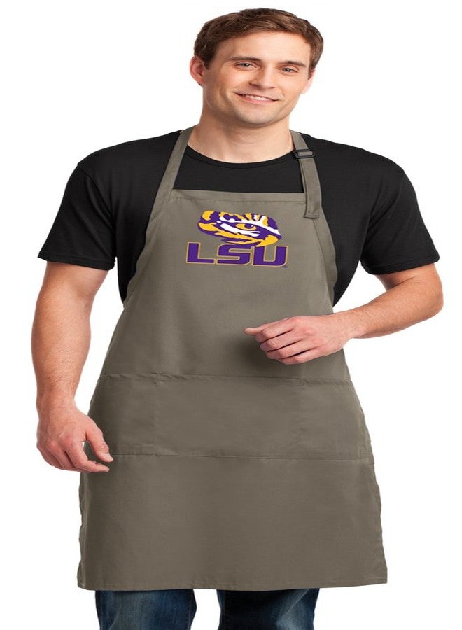 Broad Bay LSU Apron LARGE Mens Womens Premium Fabric LSU Tigers Logo Gift Idea - Image 2