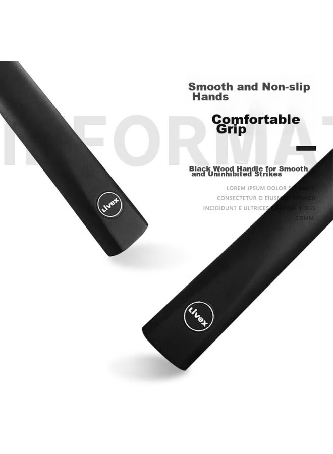 Livex Livex Black Pool Cue, Chinese 8-ball Pool Cue, Snooker Cue, Small Tip, Chinese 8-ball Pool Cue - Image 3