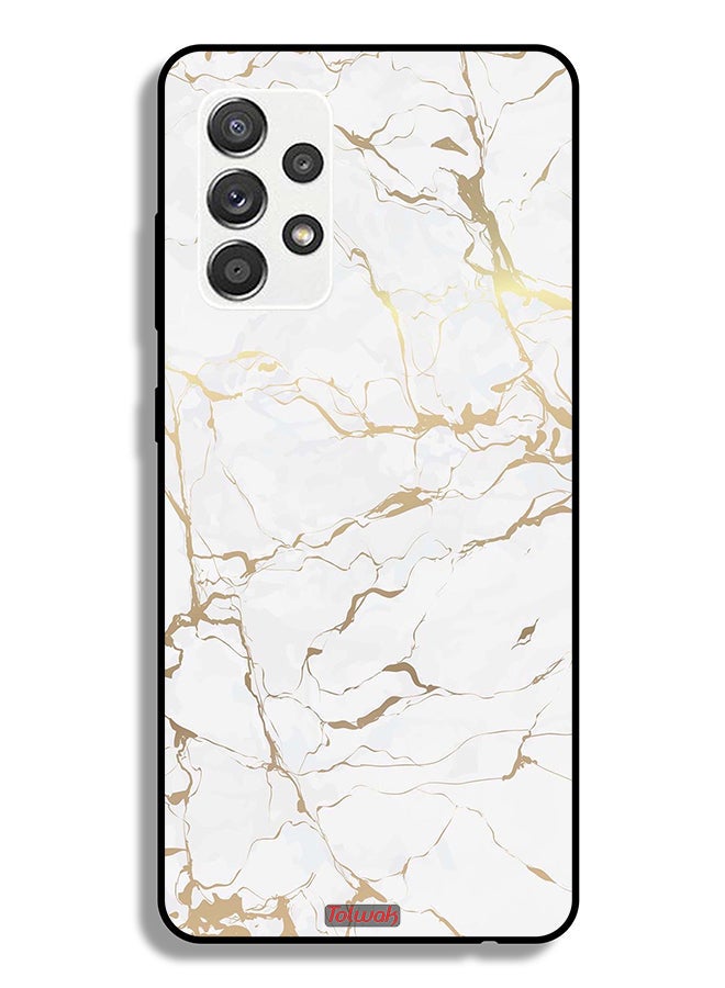 Tolwak Samsung Galaxy A32 5G Protective Case Cover Marble Pattern - Image 1