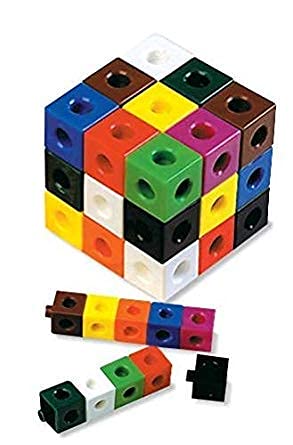 hand2mind Interlocking Snap Cubes, Plastic Cubes for Early Math, Connecting Cubes for Kids Learning, Math Manipulatives, Counting Cubes for Kids Math, Preschool Classroom Supplies (Set of 500) - Image 5
