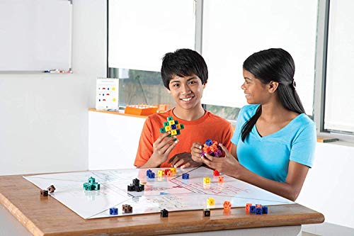 hand2mind Interlocking Snap Cubes, Plastic Cubes for Early Math, Connecting Cubes for Kids Learning, Math Manipulatives, Counting Cubes for Kids Math, Preschool Classroom Supplies (Set of 500) - Image 2