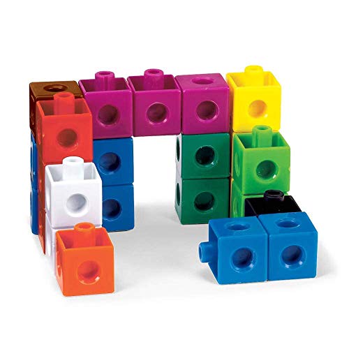 hand2mind Interlocking Snap Cubes, Plastic Cubes for Early Math, Connecting Cubes for Kids Learning, Math Manipulatives, Counting Cubes for Kids Math, Preschool Classroom Supplies (Set of 500) - Image 3