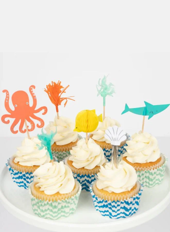 Meri Meri Octopus & Shark Cupcake Kit