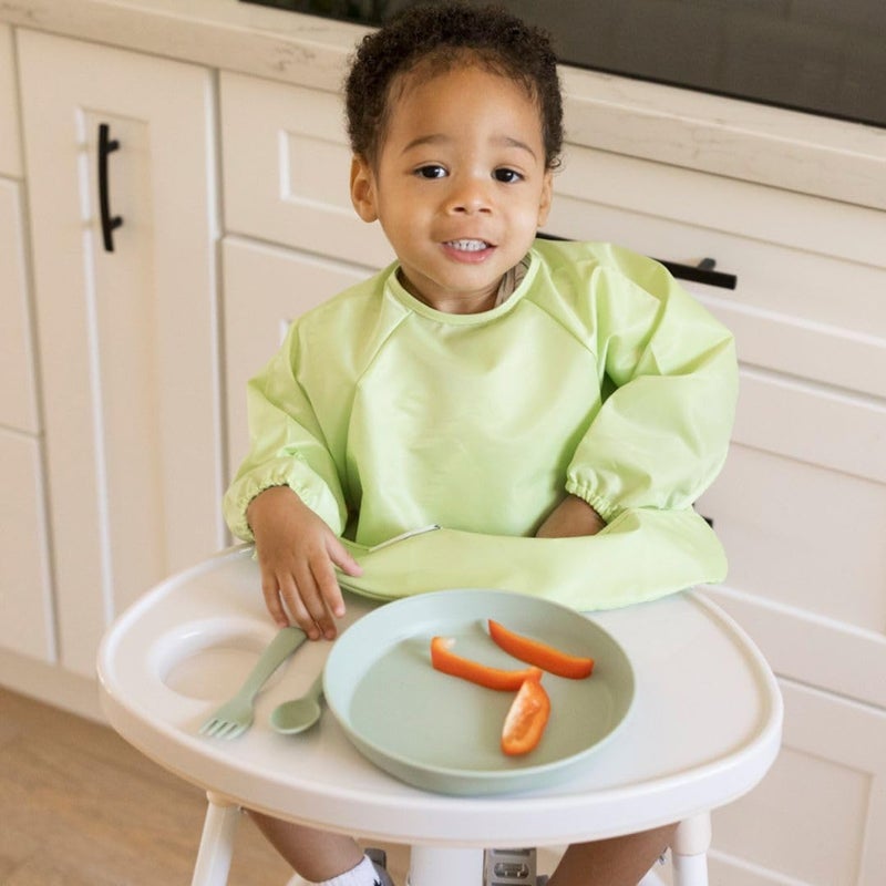 Tiny Twinkle Long Sleeve Bib for Babies & Toddlers | 2-Pack Waterproof Smock Bib for Eating | Machine Washable & Mess-Proof Feeding Essentials | Newborn Shower Gift (Rainforest,6â€“24M) - Image 3