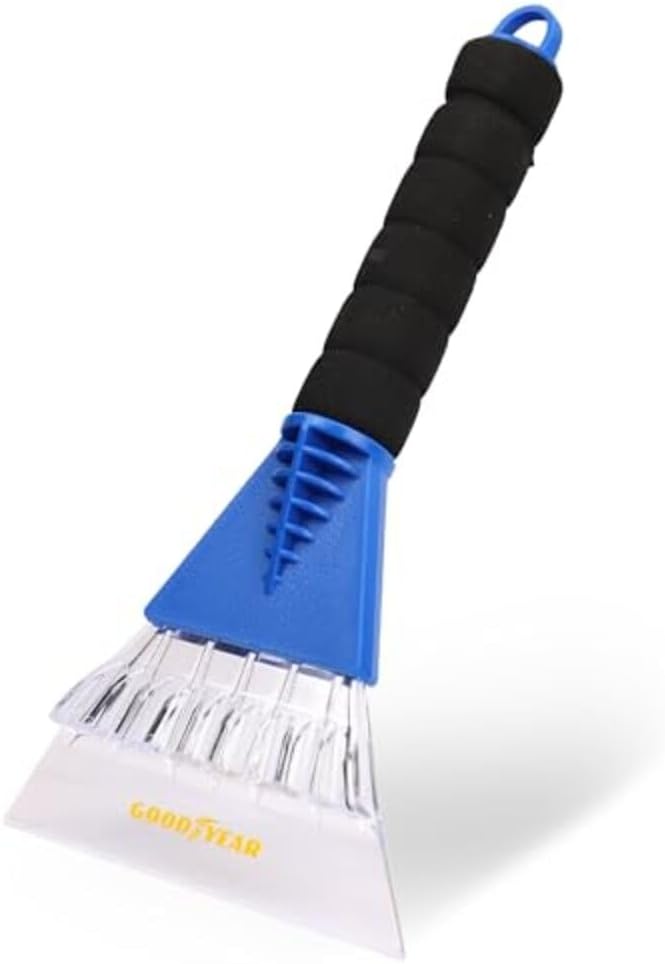Goodyear Ice Scraper | Extra Wide Blade Head | Scrapes Ice Snow Frost from Car Windscreen | Windshield Ice Breaker | Ergonomic Foam Handle High precision lightweight material - Image 2