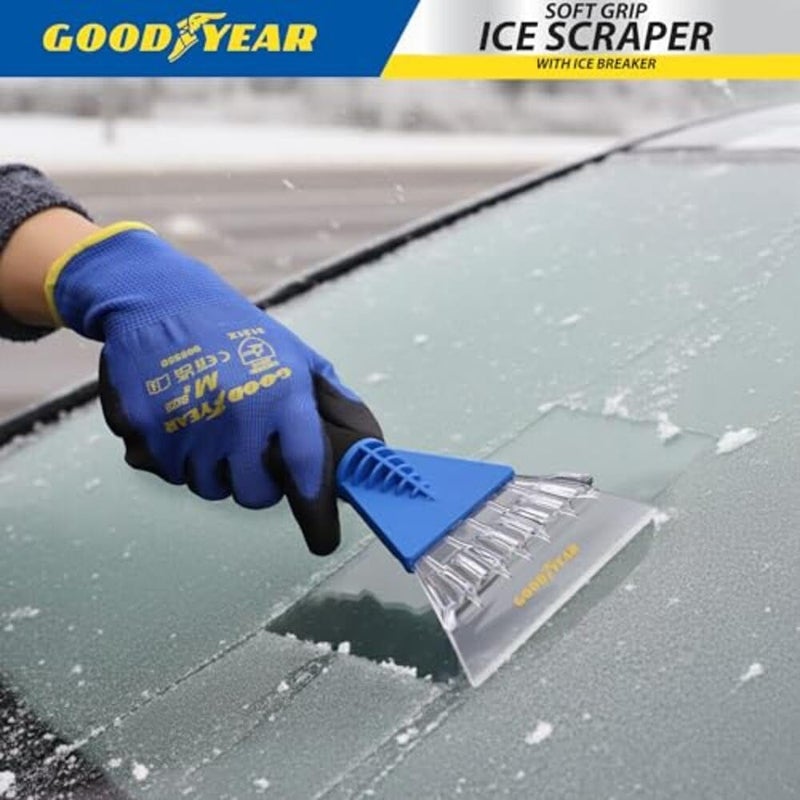 Goodyear Ice Scraper | Extra Wide Blade Head | Scrapes Ice Snow Frost from Car Windscreen | Windshield Ice Breaker | Ergonomic Foam Handle High precision lightweight material - Image 5