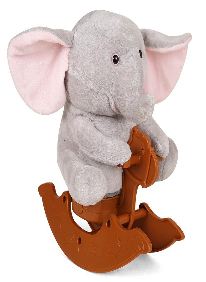 هامليز، لعبة ماني الفيل الهزاز، مناسبة للأطفال من عمر 3 سنوات فما فوق، رمادي | آمنة ومناسبة كهدية - Image 4