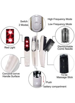 General Electric Massage Comb, Anti Hair Loss Tool Infrared Massager Brush Hair Growth Stimulator Scalp Massaging Comb Vibrating Hairbrush for Hair Growth Stress Relief Deep Cleaning and Full Body Massage  - Image 4